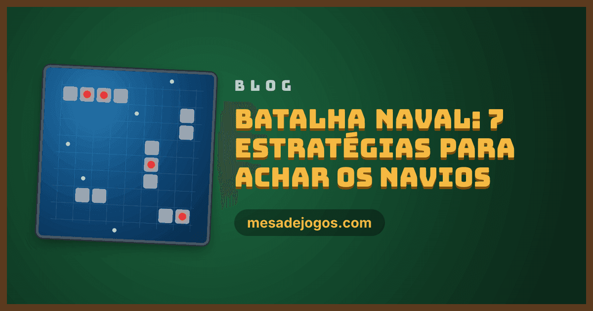 Tabuleiro 10 por 10 da Batalha Naval com navios dispostos e marcadores de acerto e água sobre feltro verde